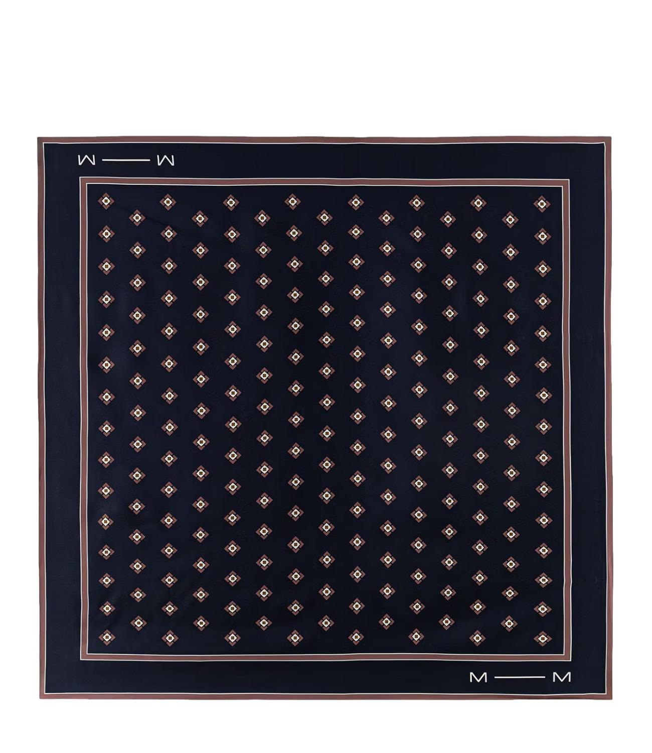 MM Foulard Mmlpalmi Blu Marino Donna