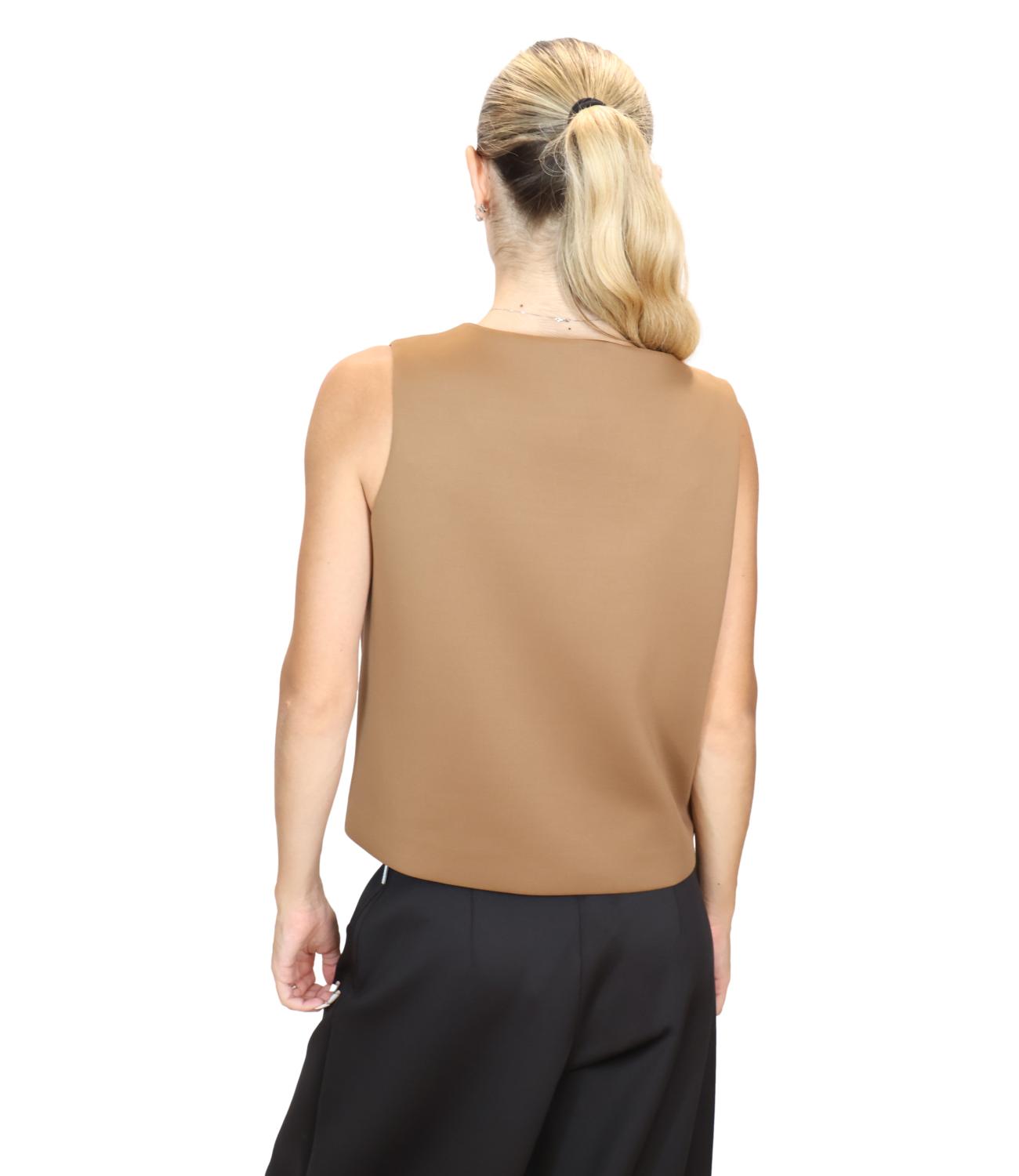 MM Giacca Gilet Mmledita nocciola Donna
