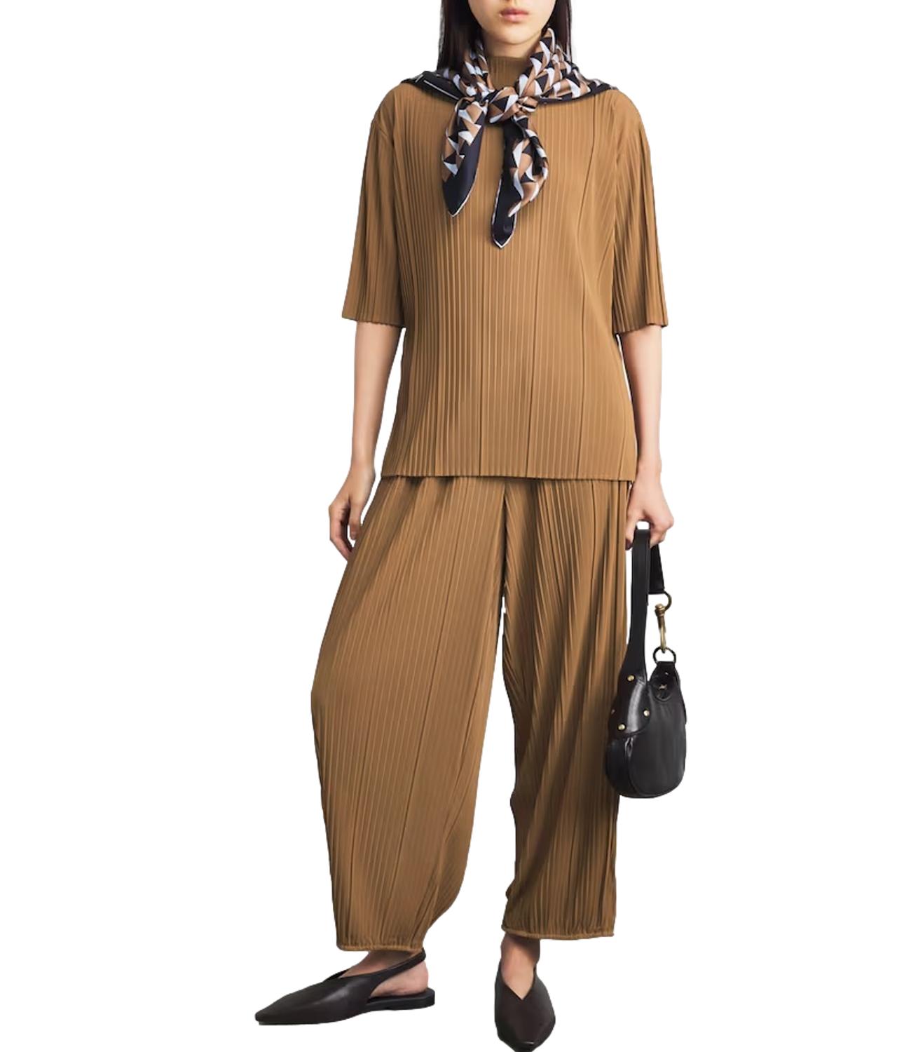 MM Top Mmlcaraffa Nocciola Donna