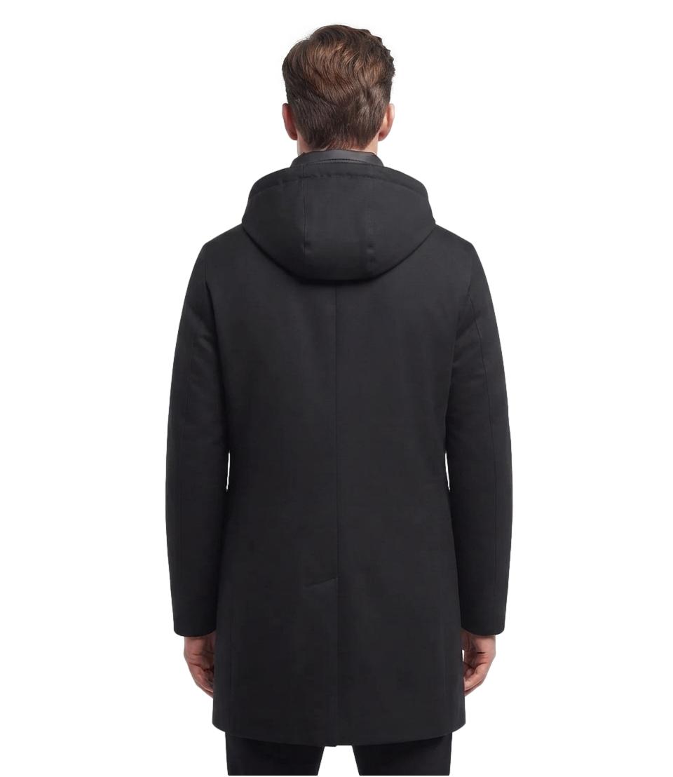 Montecore Cappotto Uomo Imbottito In Piuma Leggera Nero