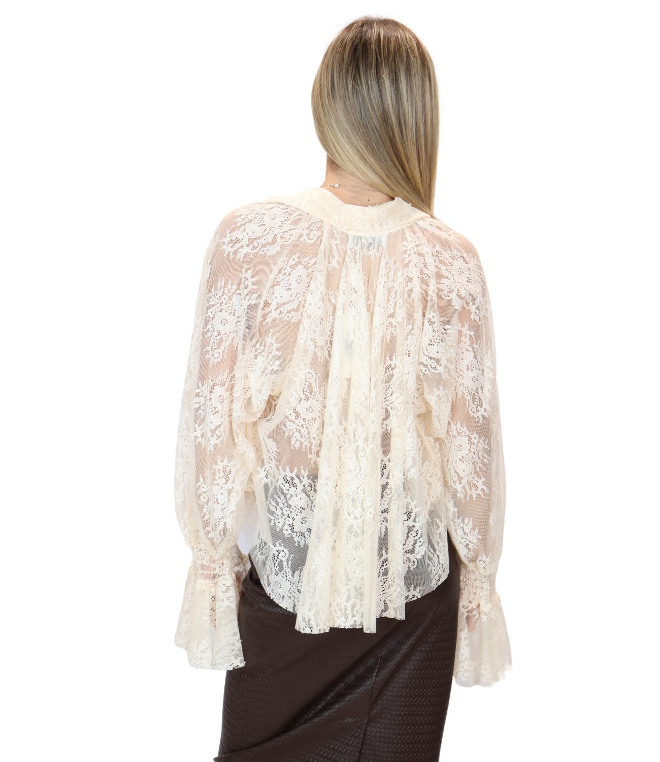 Motel Camicia Pizzo Burro Donna