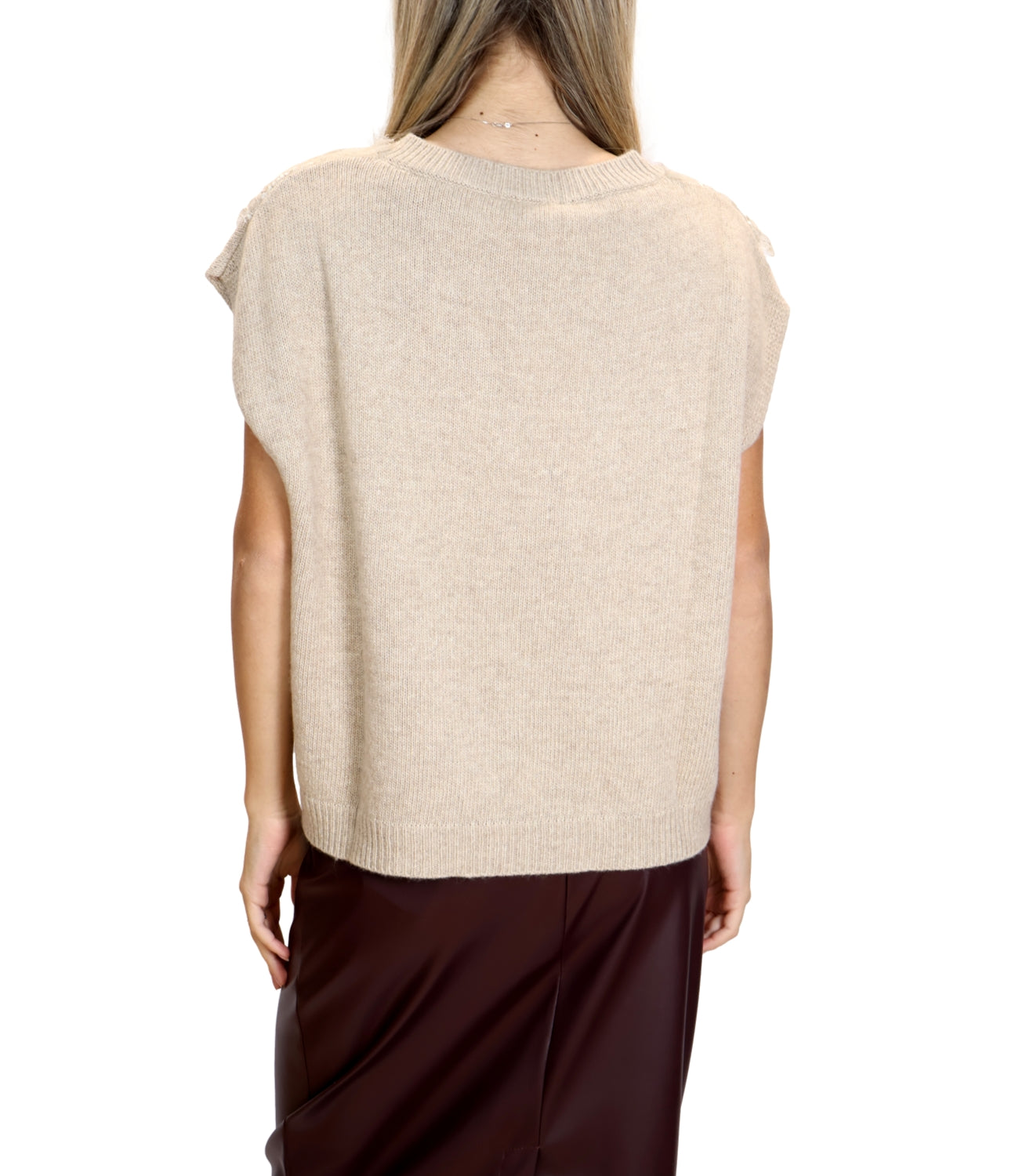 Motel Gilet Pizzo Casha Donna