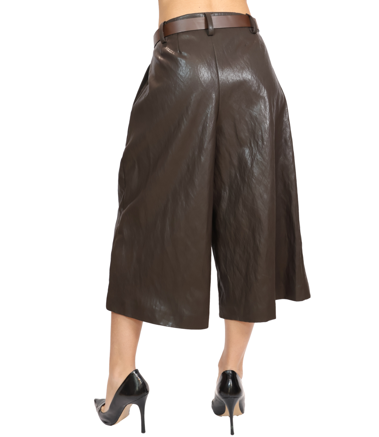 Motel Pantalone Ecopelle Moro Donna