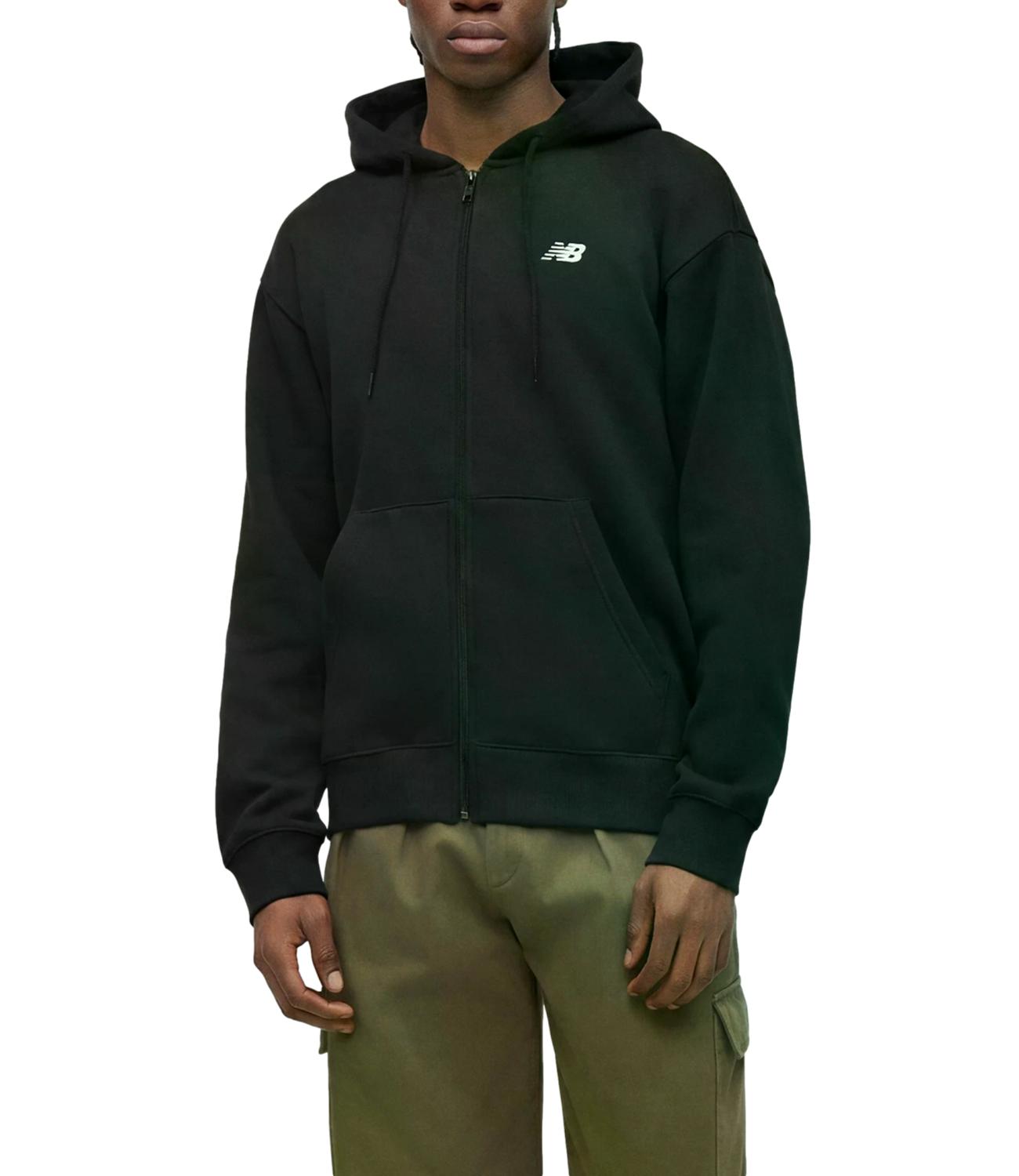 Felpa New Balance nera con zip