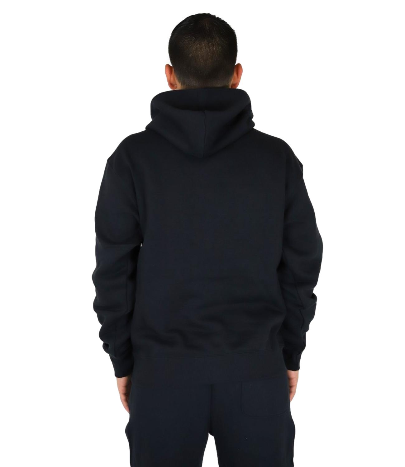 Felpa New Balance nera con cappuccio