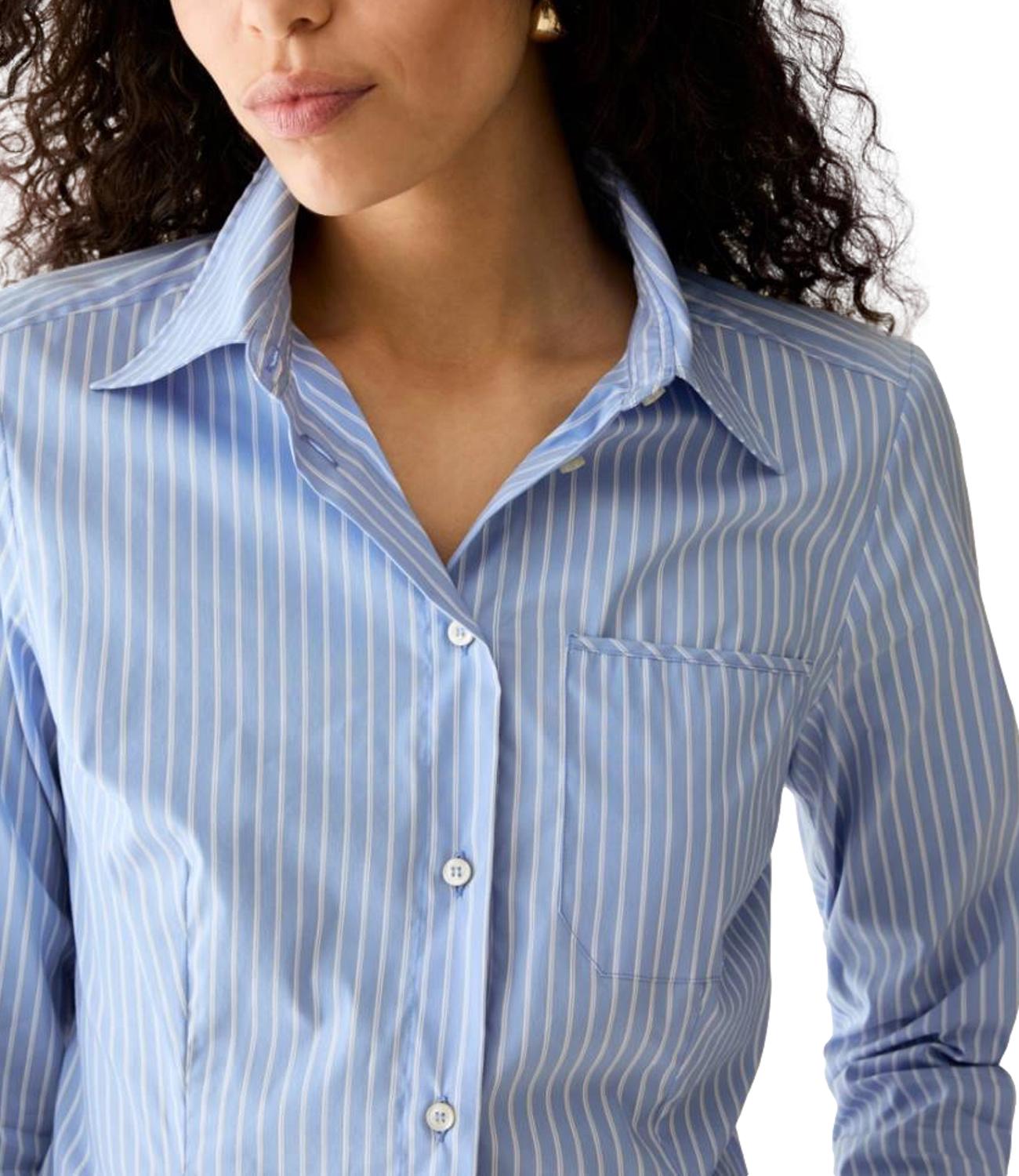Pennyblack Camicia Pbbmargaret Azzurro Donna