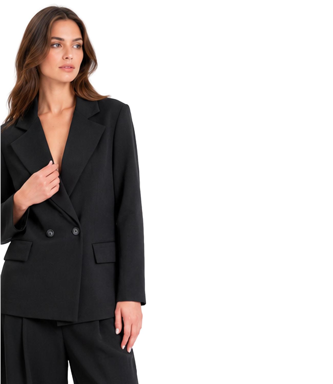 Giacca doppiopetto Philia Loft donna nero