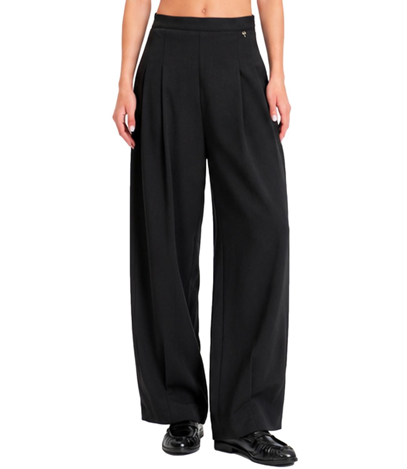 Pantalone nero Philia Loft donna wide leg