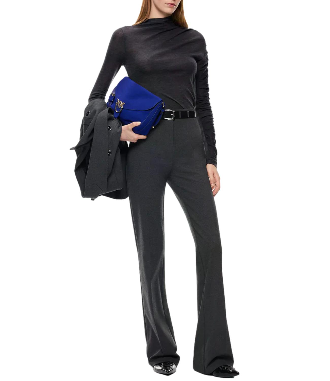Pinko pantalone Hulka flared grigio scuro donna