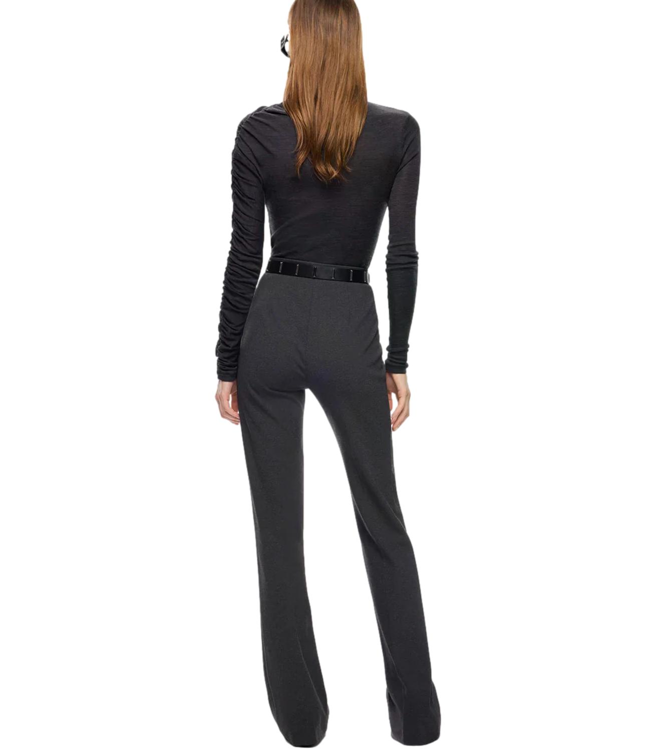 Pinko pantalone Hulka flared grigio scuro donna