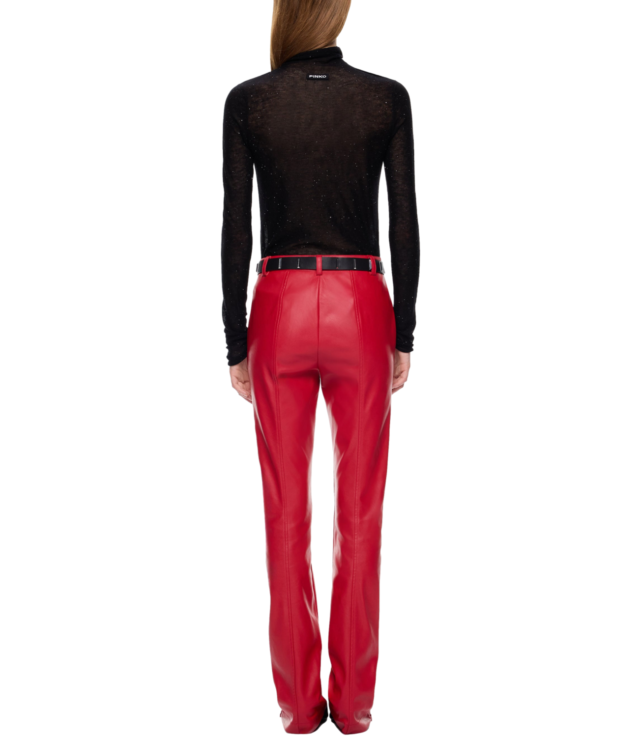 Pinko Moss Maglia paillettes nera