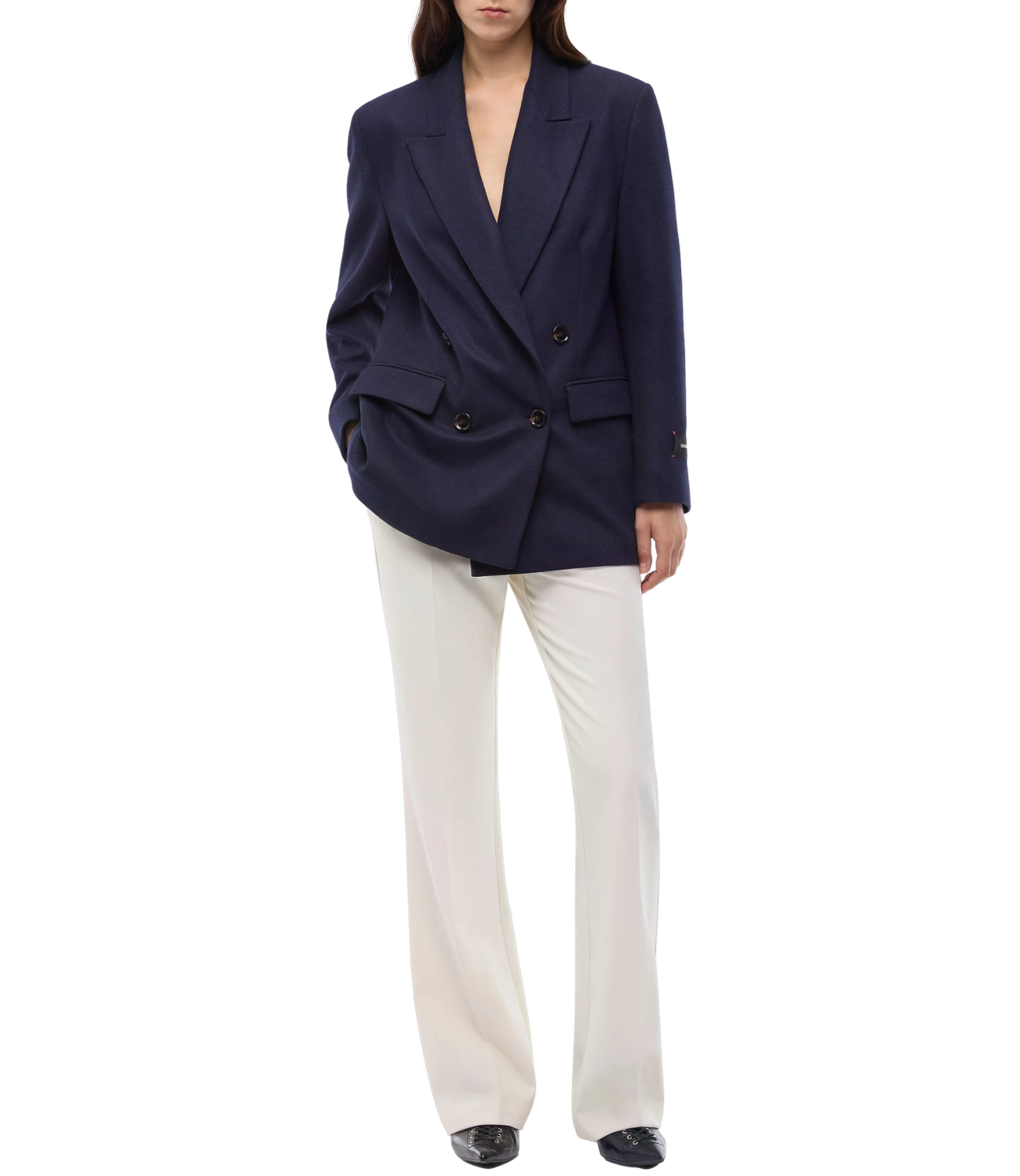Pinko Amora Giacca Flanella blu