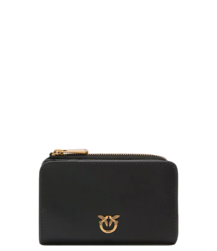 Pinko portafoglio mini Love Birds nero