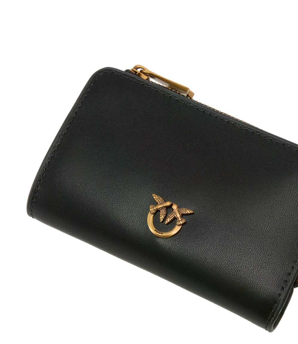 Pinko portafoglio mini Love Birds nero
