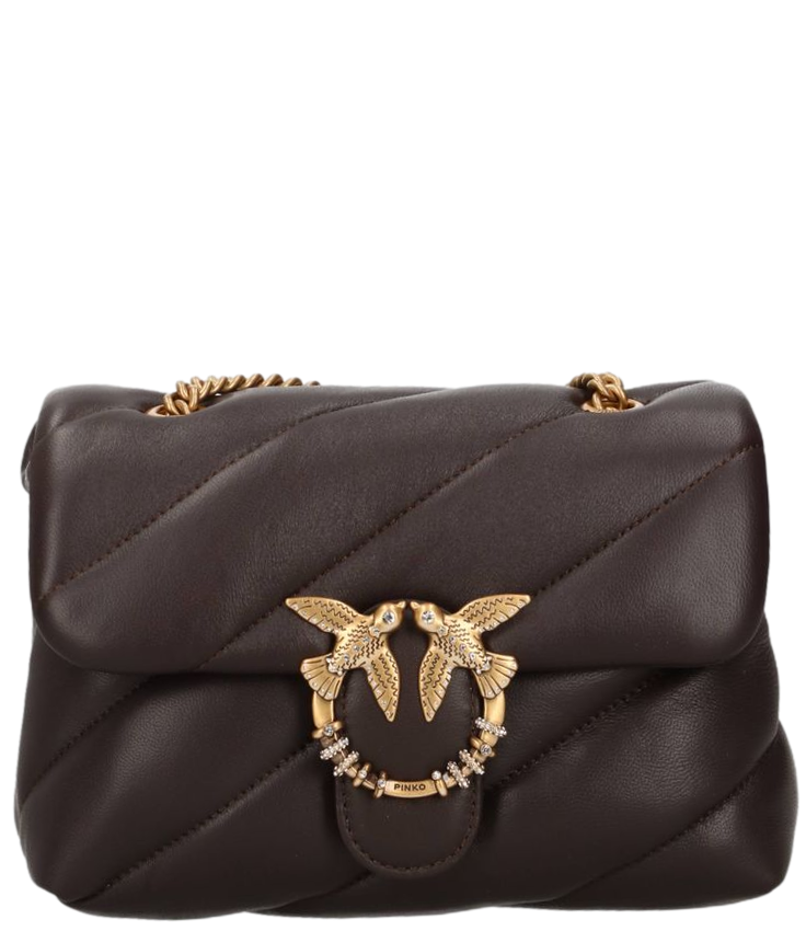Pinko Love Bag Puff Mini marrone marasca