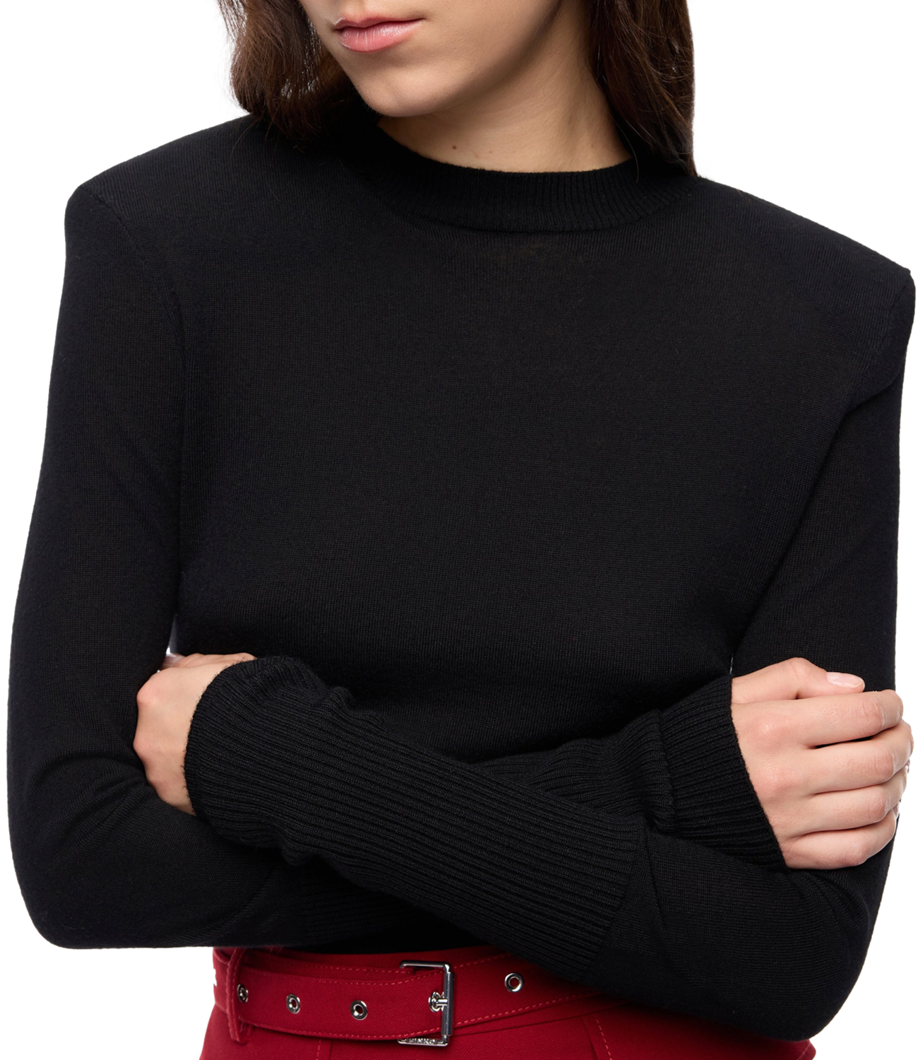 Pinko Lubecca Maglia merino nera