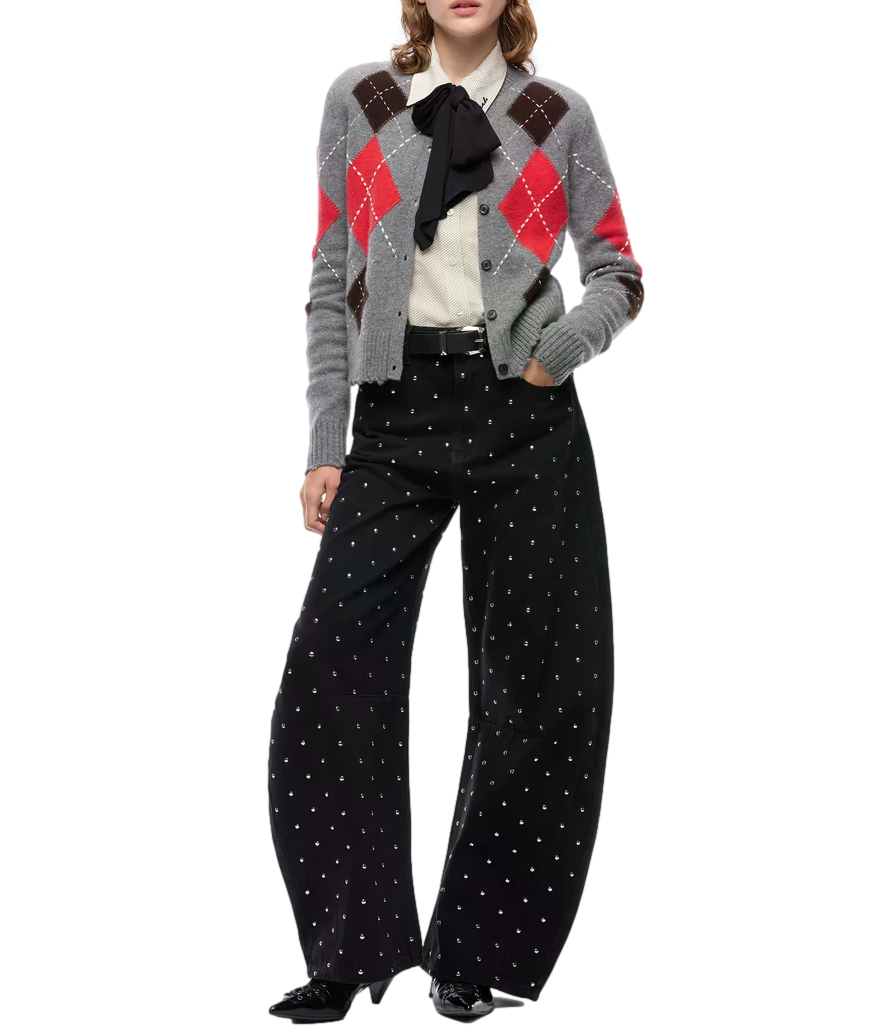 Pinko Cardiff Cardigan grigio/marrone/rosso