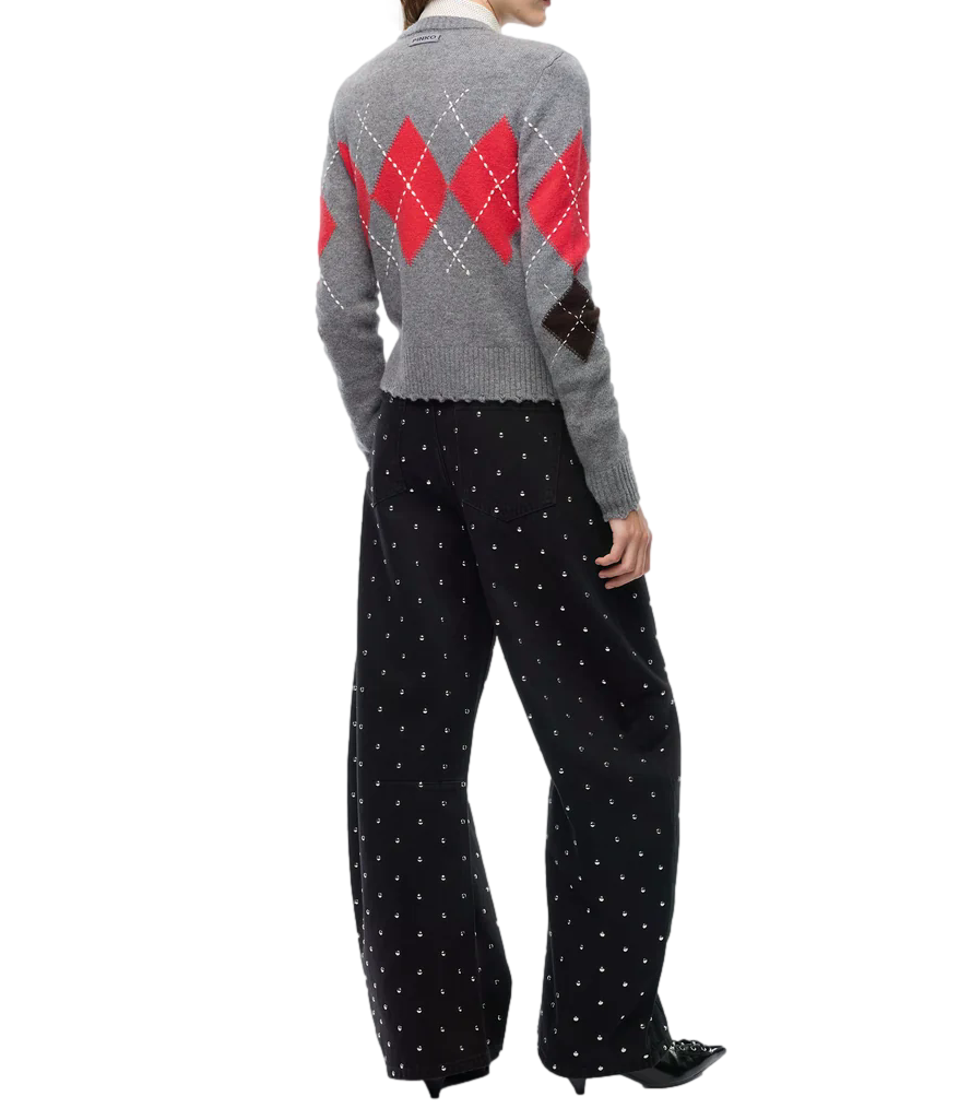 Pinko Cardiff Cardigan grigio/marrone/rosso