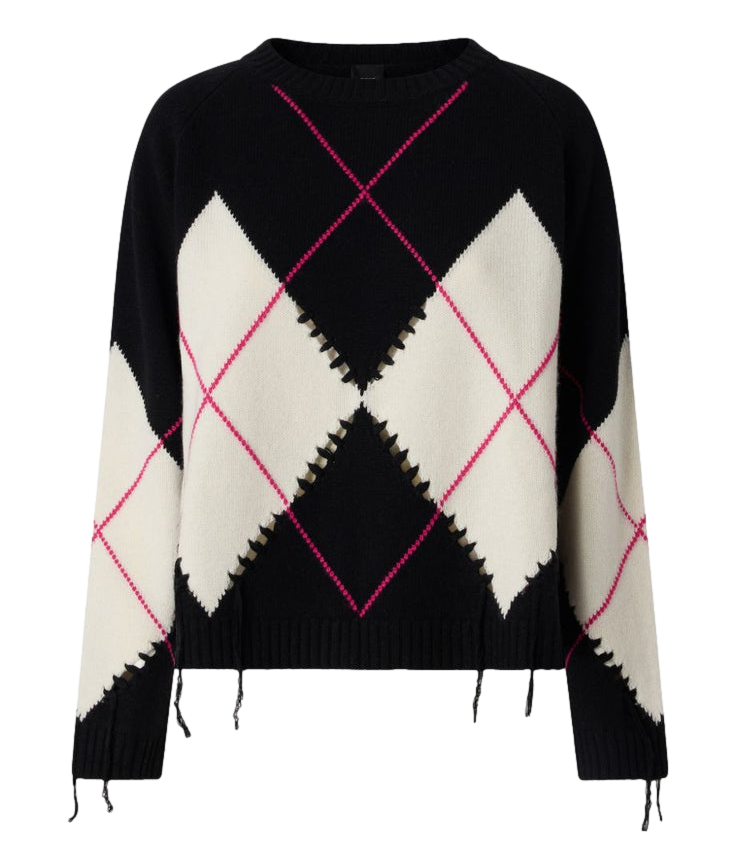 Pinko pullover Berna Argyle Traforato