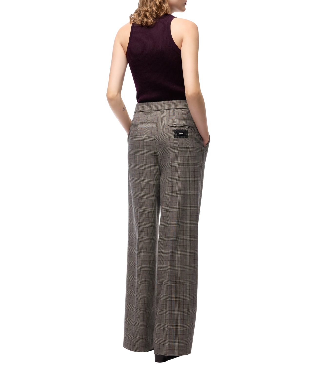 Pinko Plumeria Pantalone Misto Lana