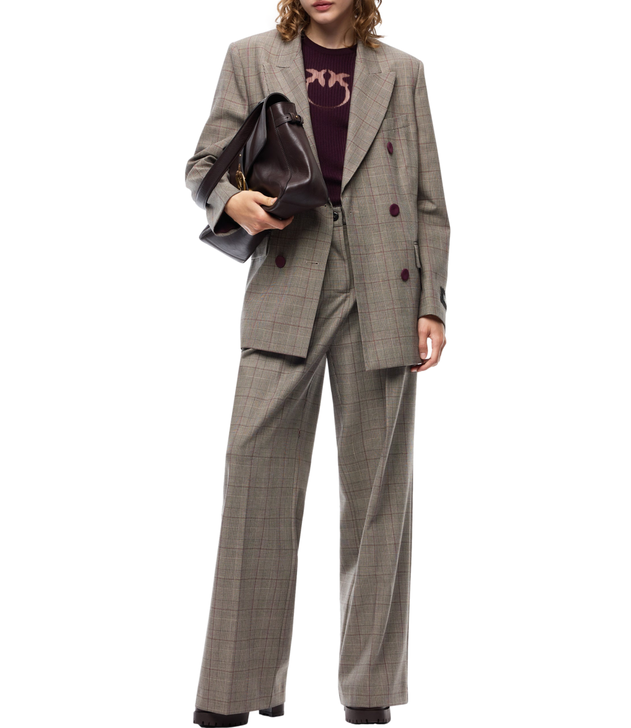Pinko Plumeria Pantalone Misto Lana