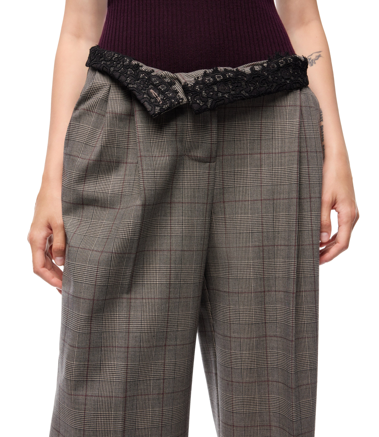 Pinko Plumeria Pantalone Misto Lana