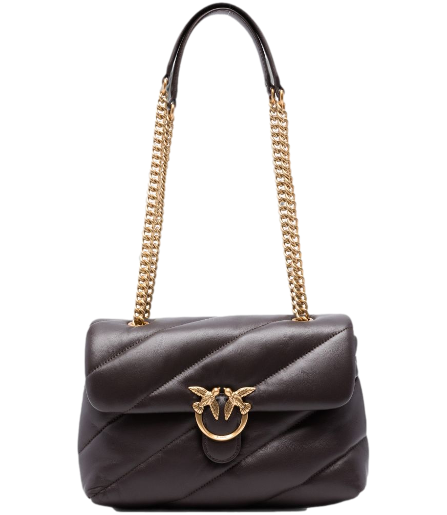 Pinko Love Bag Puff Classic Media marrone marasca