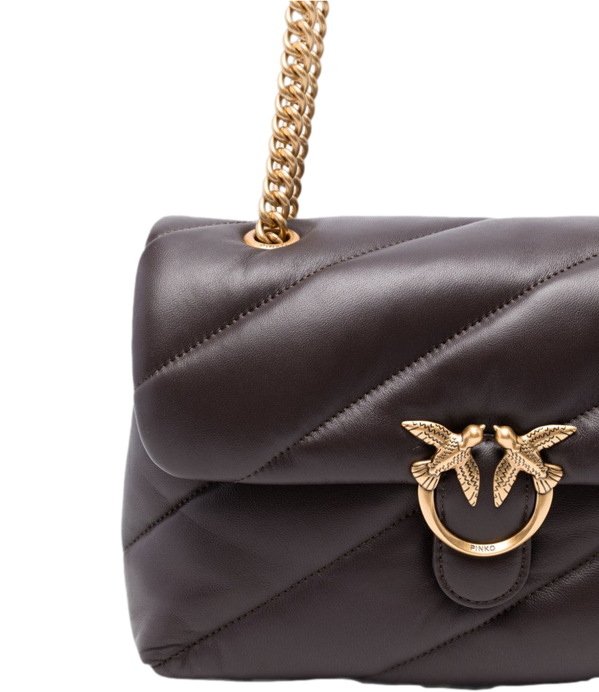 Pinko Love Bag Puff Classic Media marrone marasca