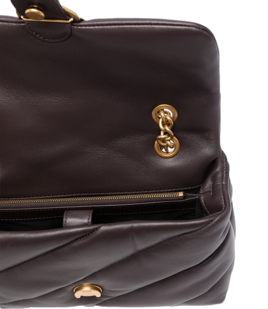 Pinko Love Bag Puff Classic Media marrone marasca