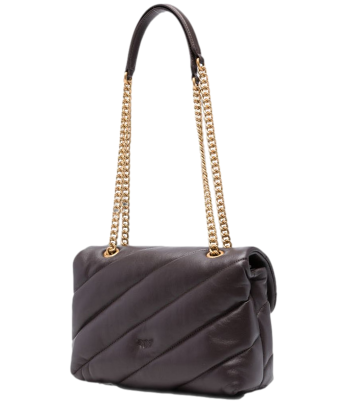 Pinko Love Bag Puff Classic Media marrone marasca