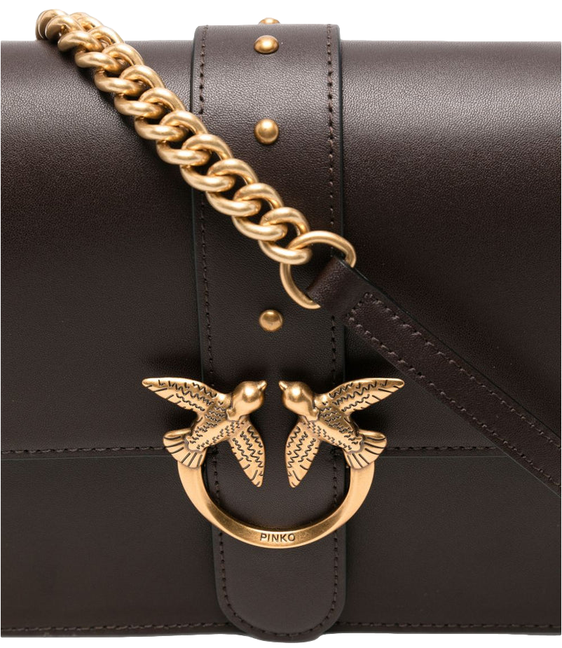 Pinko Love Bag One media marrone marasca