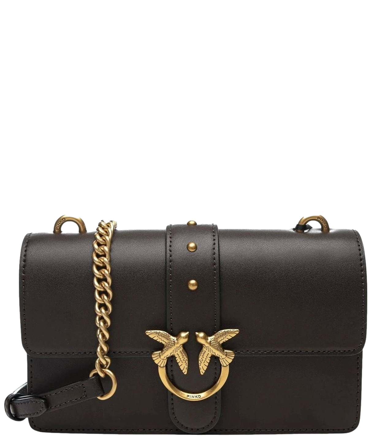 Pinko Love Bag One piccola marrone marasca