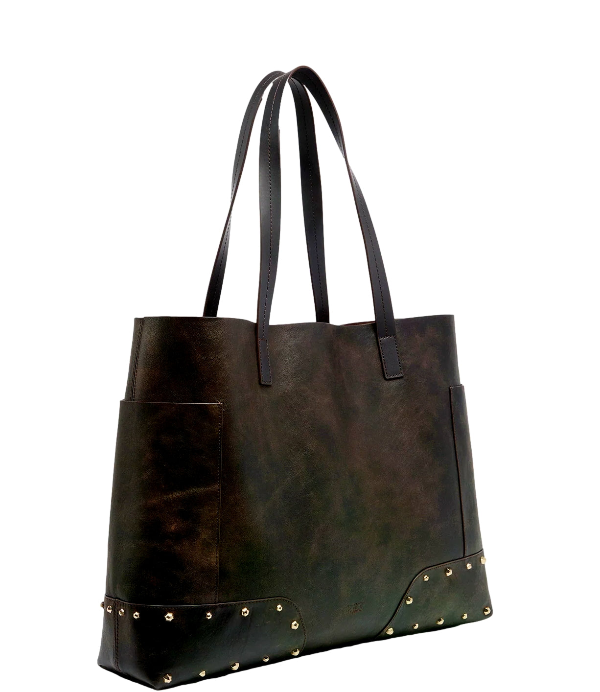 Borsa Pinko Tote Bag Studs Patch Cloud Leather