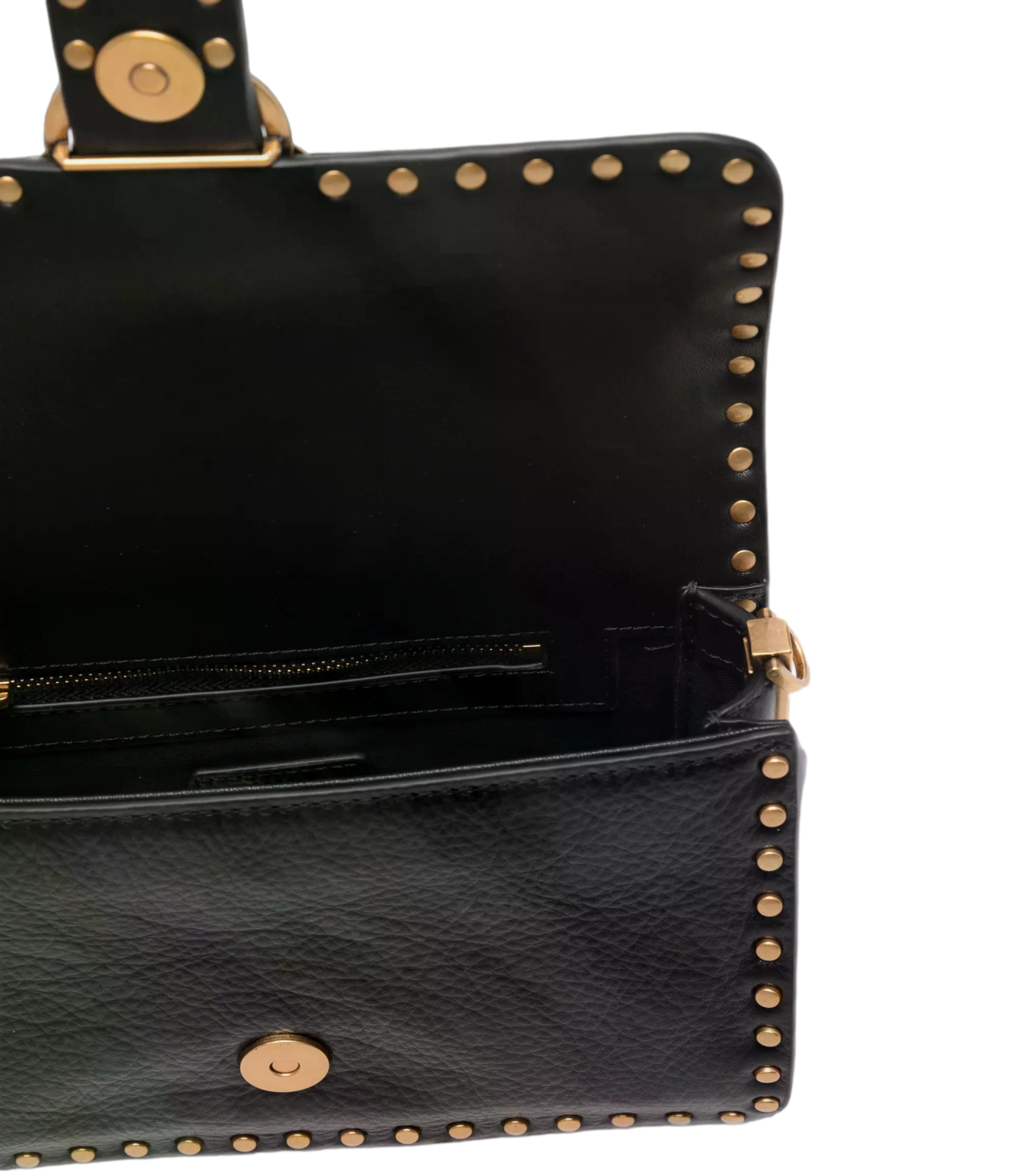 Pinko borsa nera Love One Slouchy Mn. Studs Small