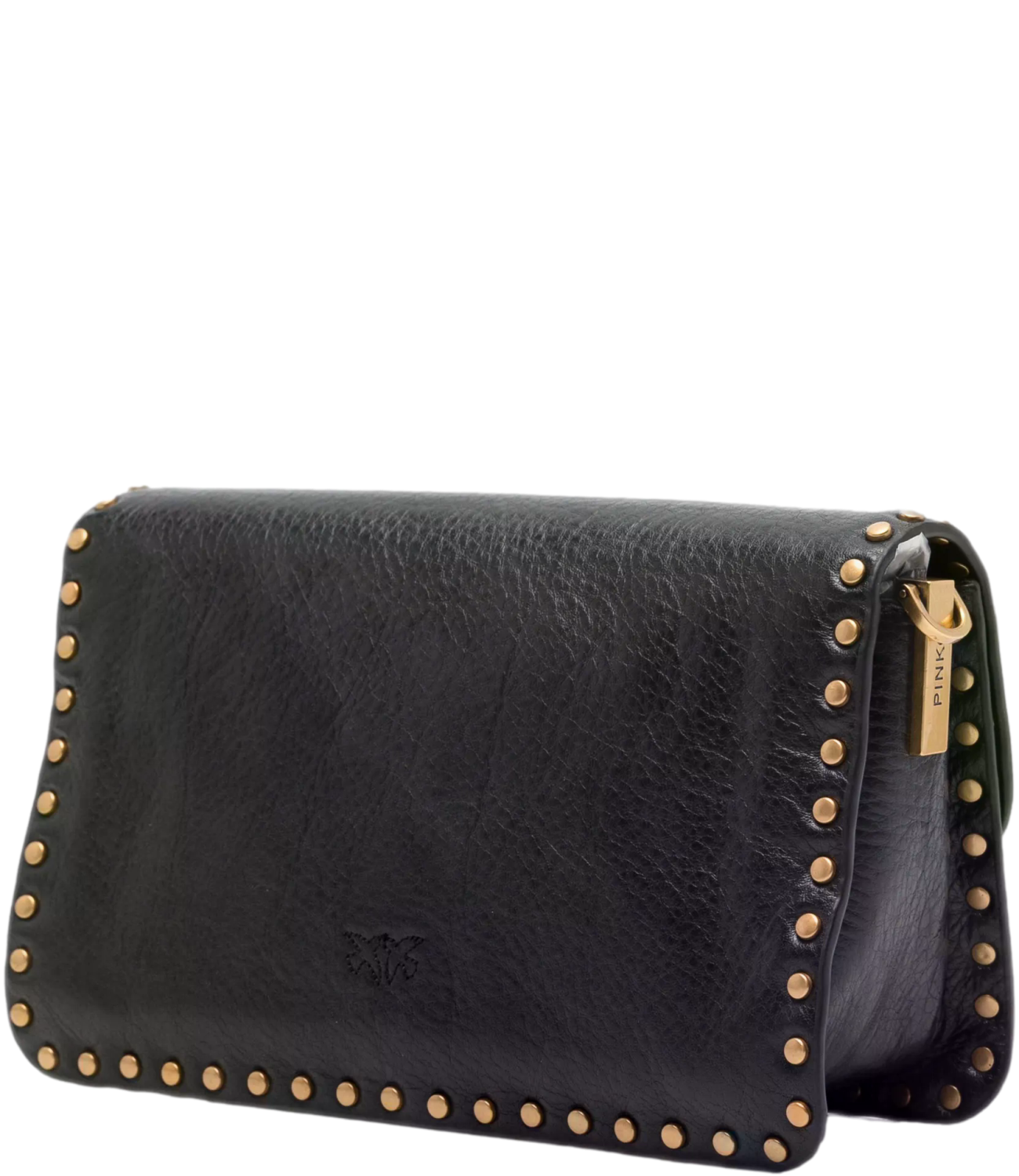 Pinko borsa nera Love One Slouchy Mn. Studs Small