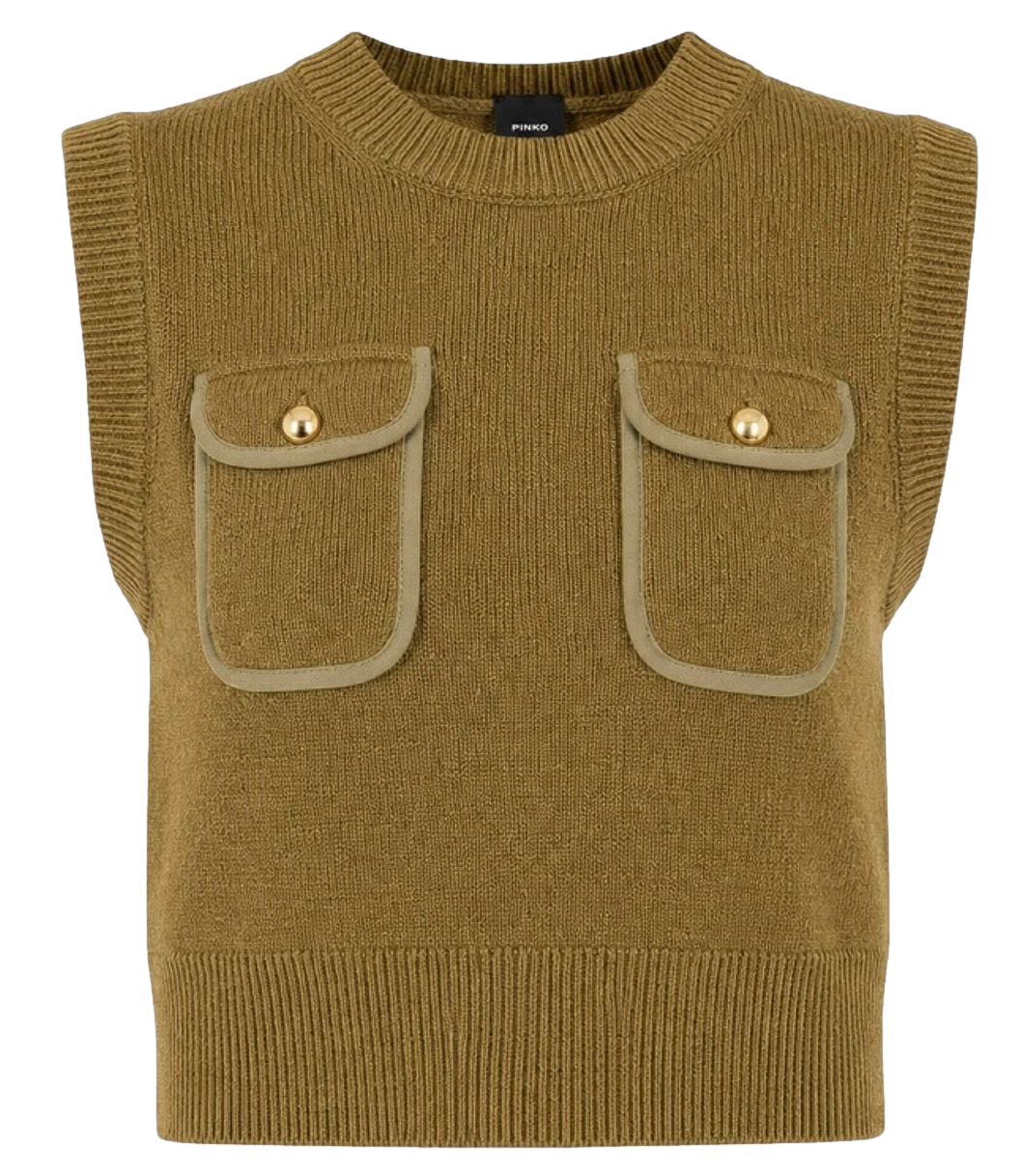 Belato Gilet Blend Wool Con De