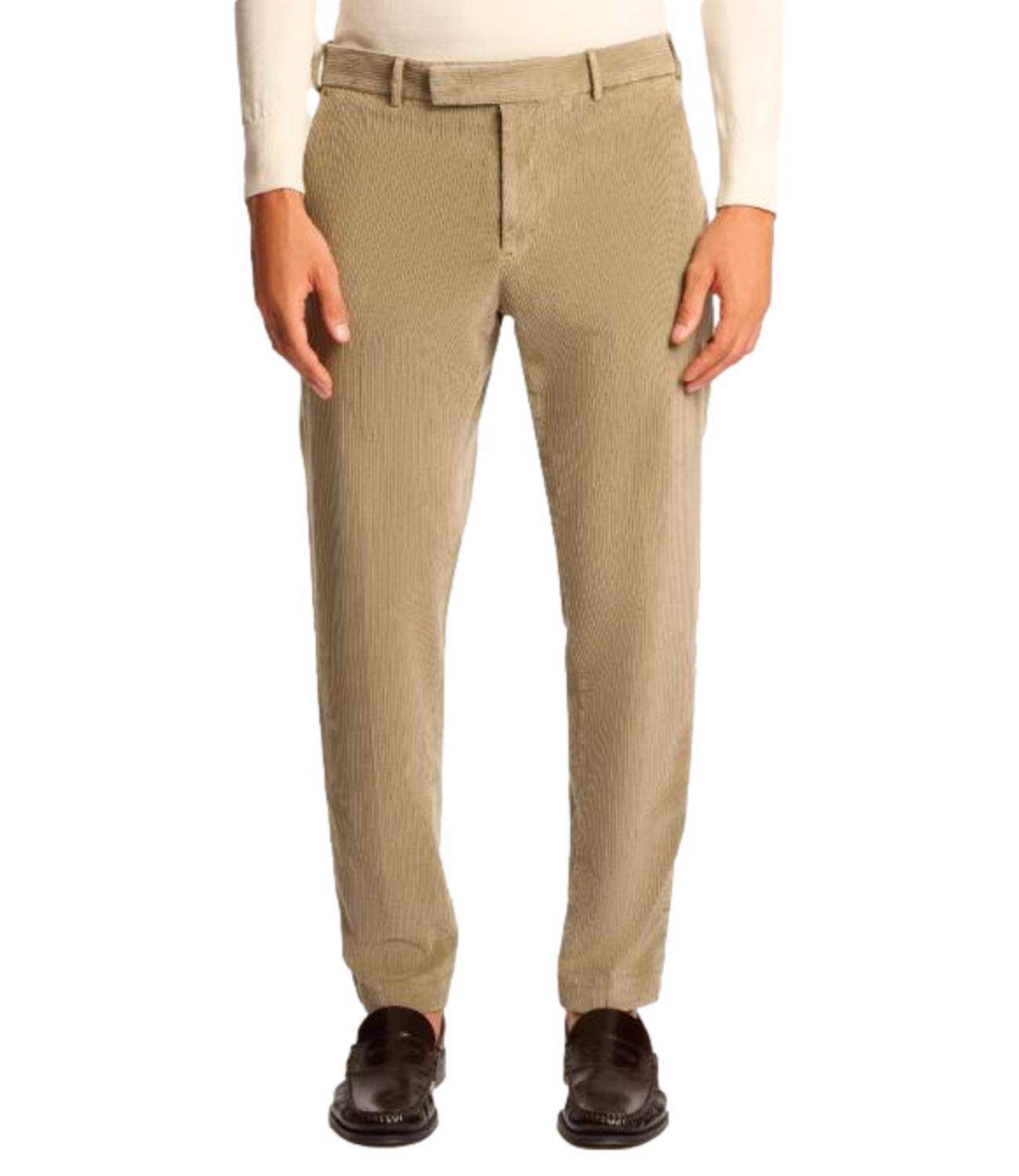 PT Torino Pantaloni Rebel in velluto beige