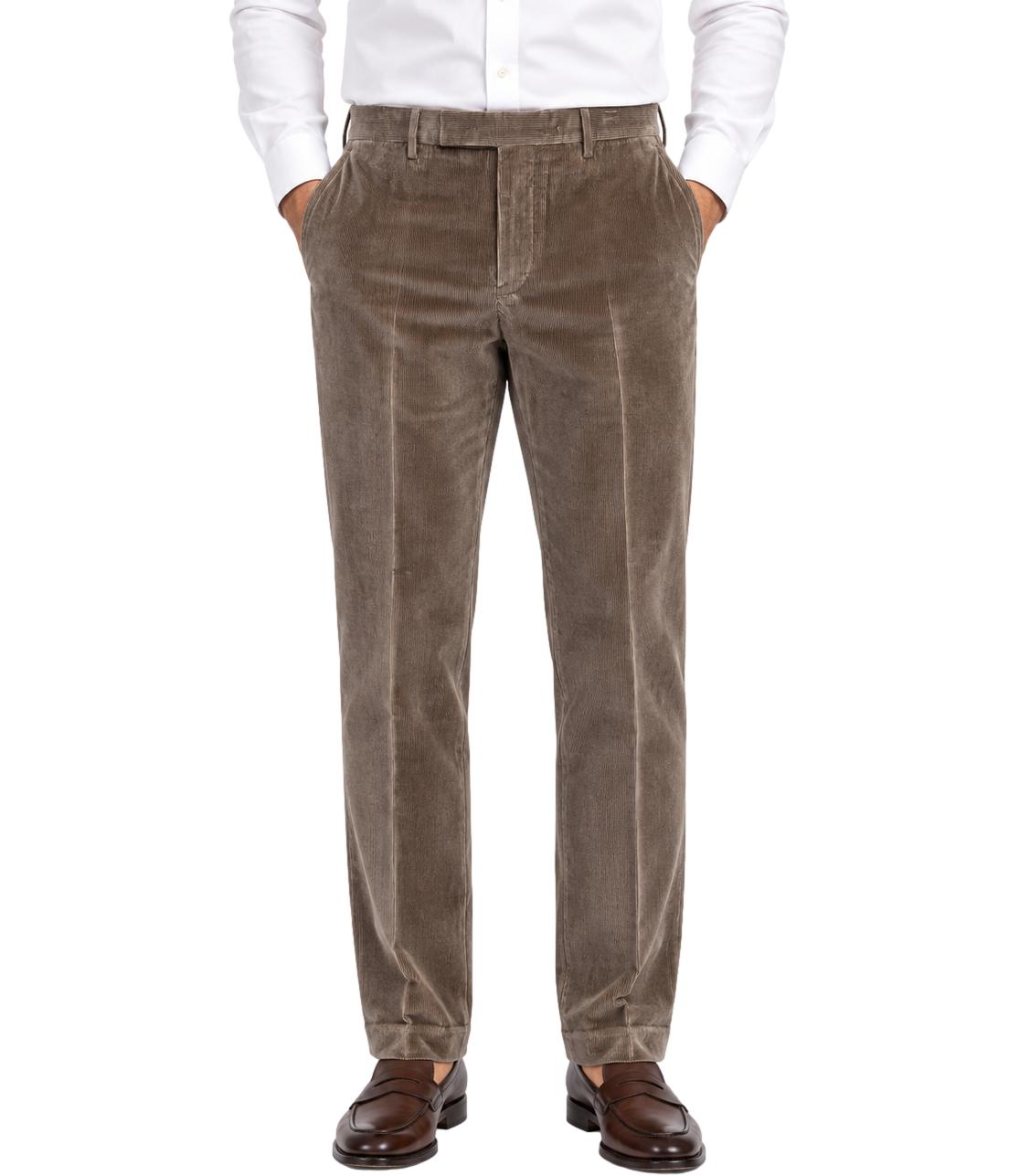 PT Torino Pantaloni Rebel in velluto marrone