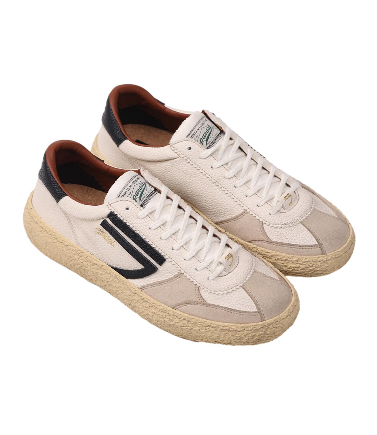 Sneakers Puraai bianca e nera Vintage Osso
