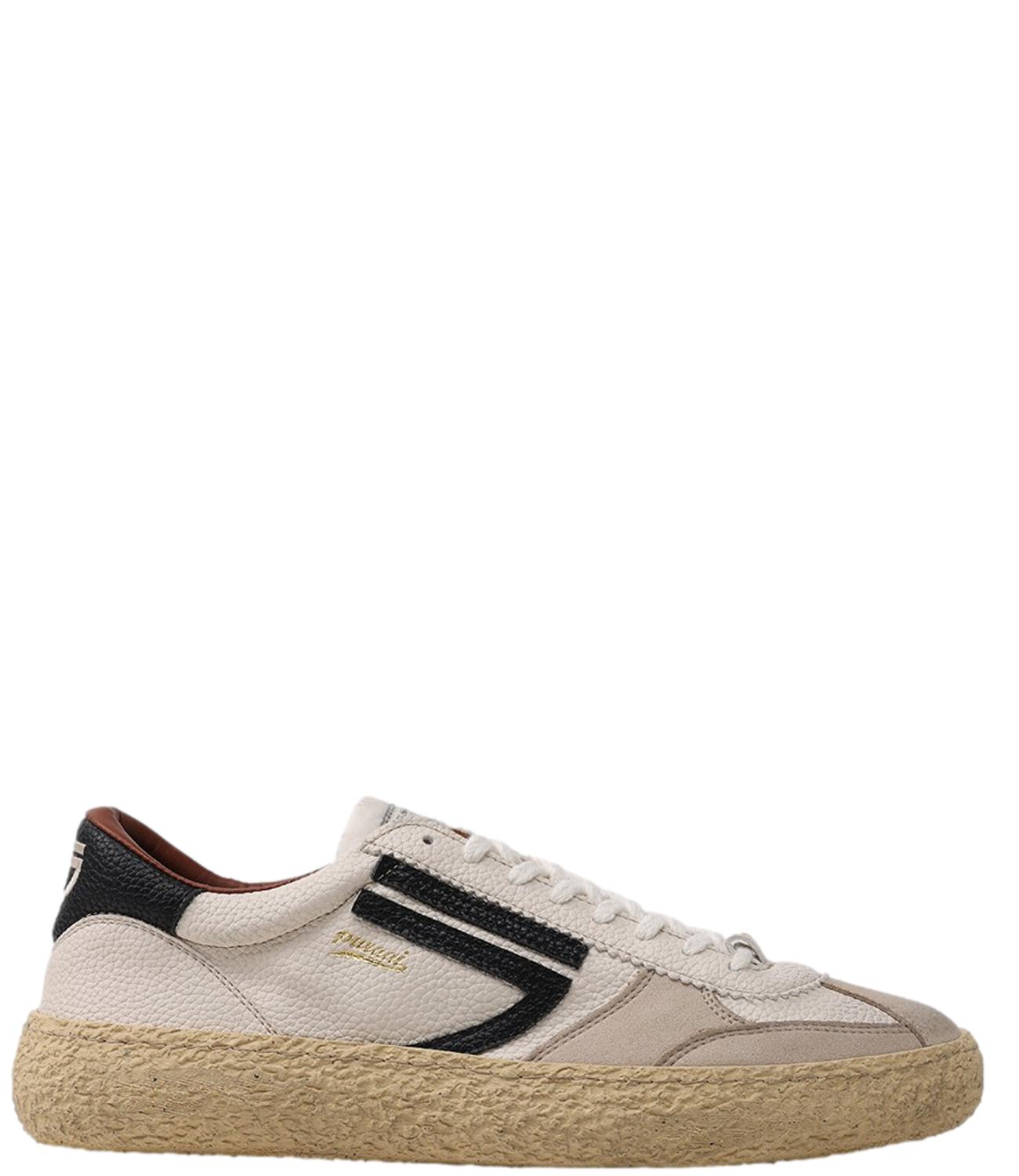 Sneakers Puraai bianca e nera Vintage Osso