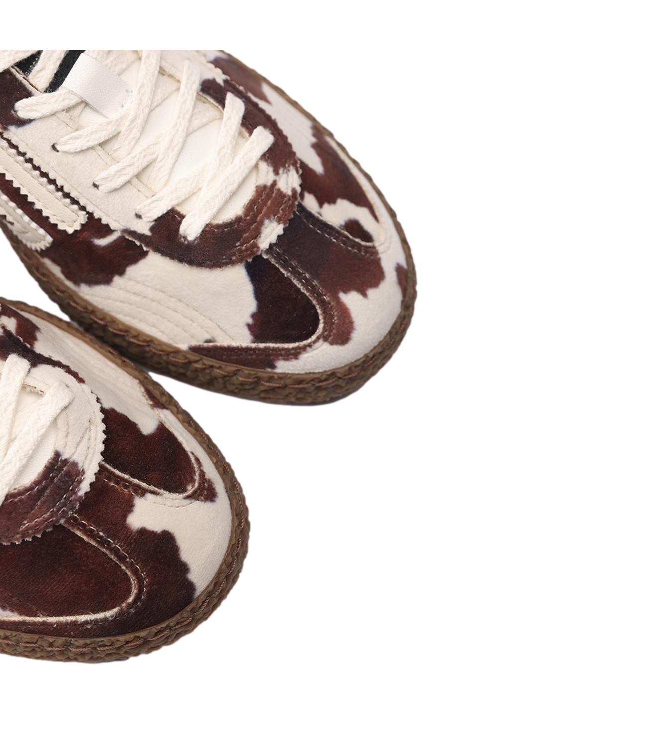 Sneakers Puraai Carolina bianca e marrone donna