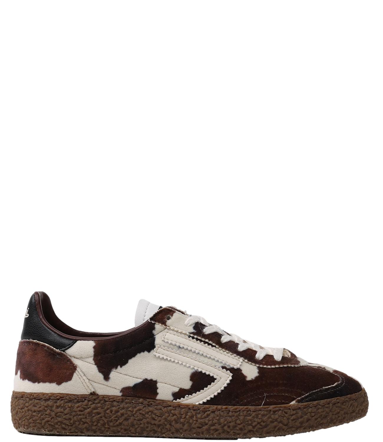 Sneakers Puraai Carolina bianca e marrone donna