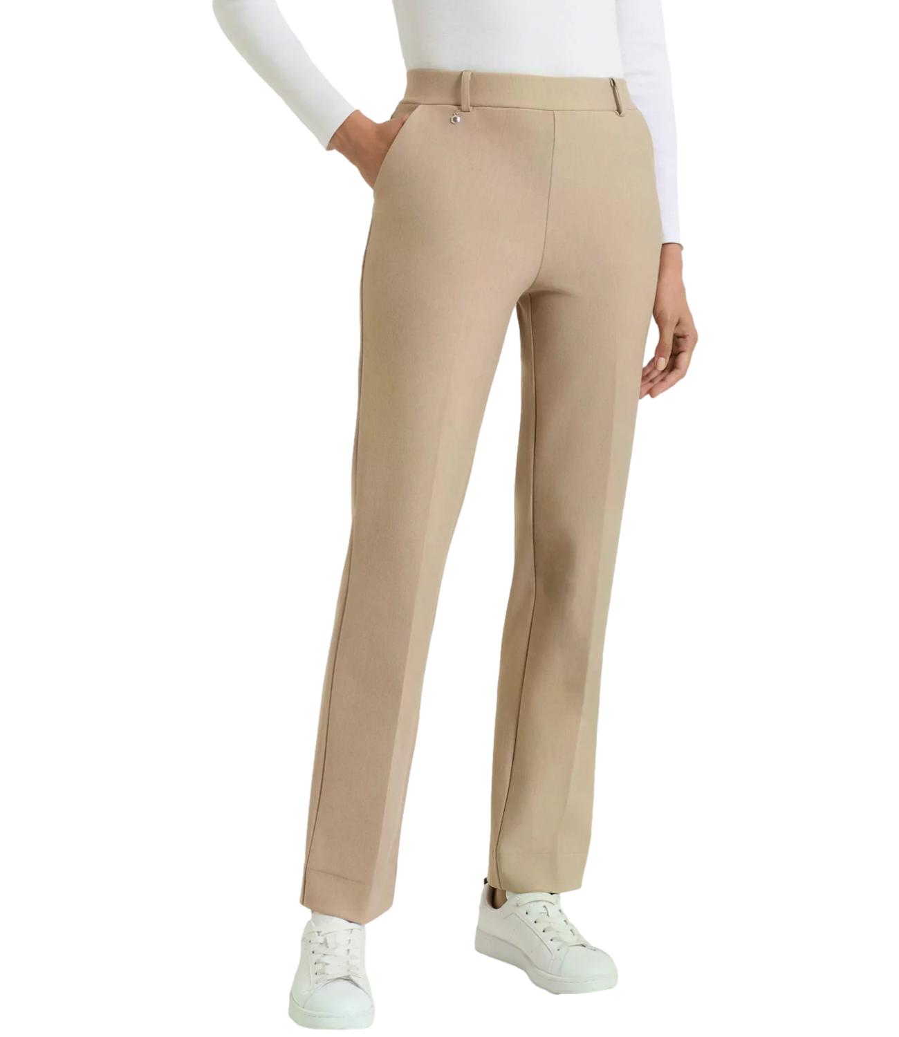 Ragno Pantalone STRAIGHT Cammello Mel. Donna