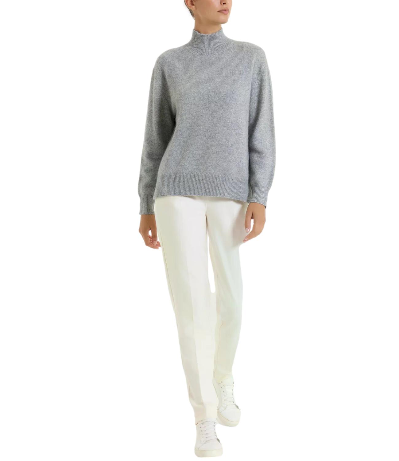 Ragno Maglia FIN.7 ML LUPETTO Ghiaia Mel. Donna