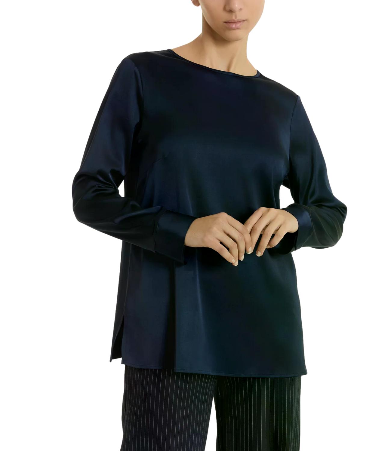 Ragno Maglia ML GIROCOLLO Bleu Donna