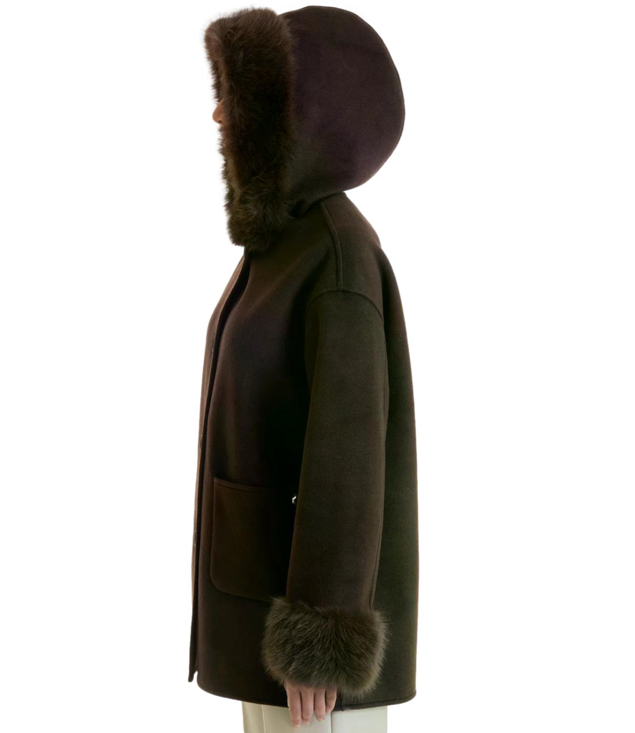 Ragno CAPPOTTO FUZZY Chocolate Torte Donna