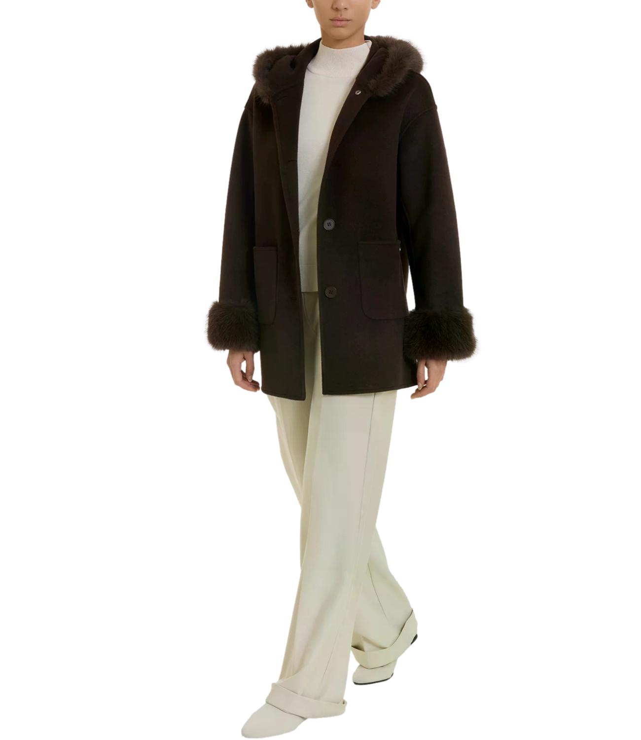 Ragno CAPPOTTO FUZZY Chocolate Torte Donna