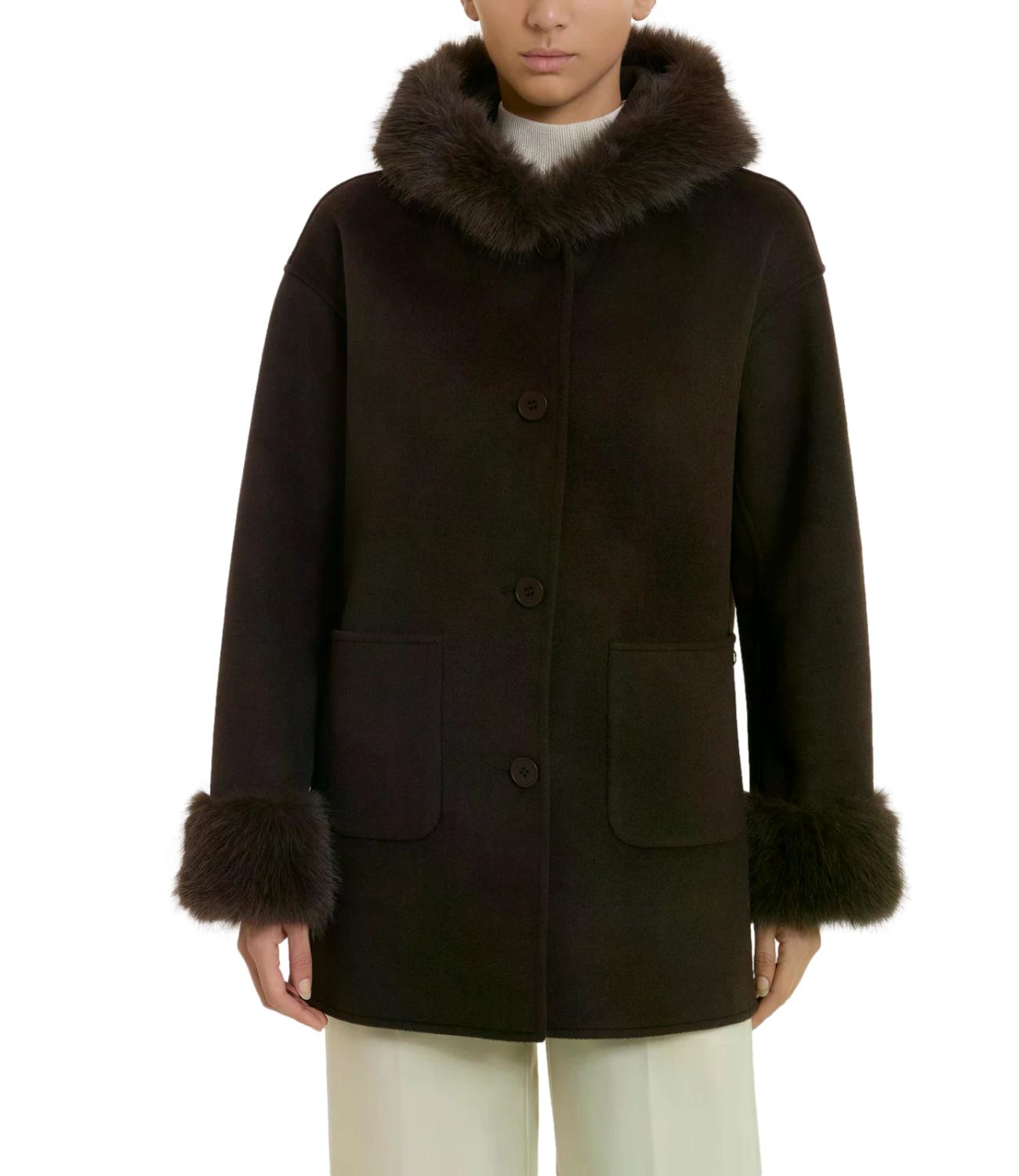 Ragno CAPPOTTO FUZZY Chocolate Torte Donna