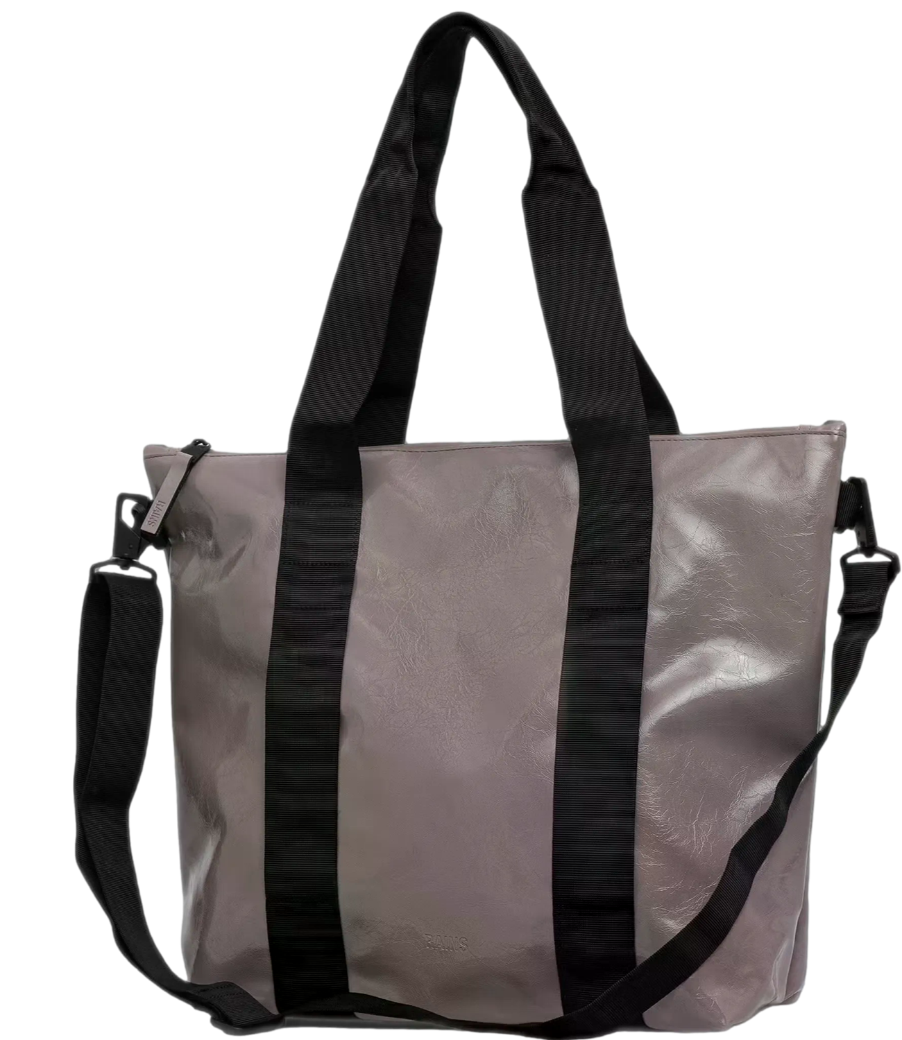Borsa Tote bag mini rosa lucido cinder glaze Rains