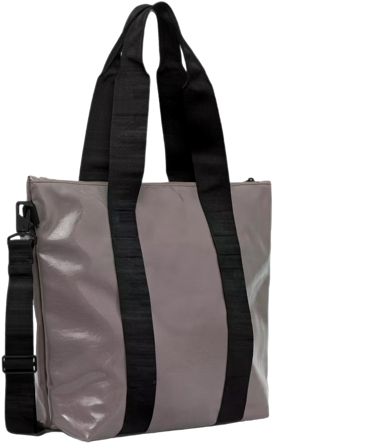 Borsa Tote bag mini rosa lucido cinder glaze Rains